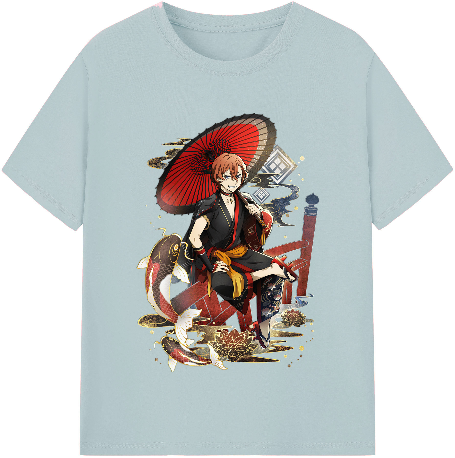 （画像用） 文豪ストレイドッグス Bungo Stray Dogs 綿100％半袖Tシャツ（フロントプリント）